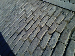 Turkey Trot, Lynchburg, cobblestone