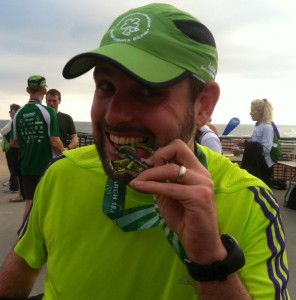 Post Shamrock Half 2012 with medal
