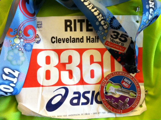 Cleveland Half Marathon bib