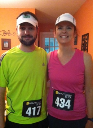 Pre-race with my sister