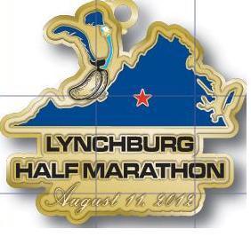 2012 Lynchburg Half Finisher Medal