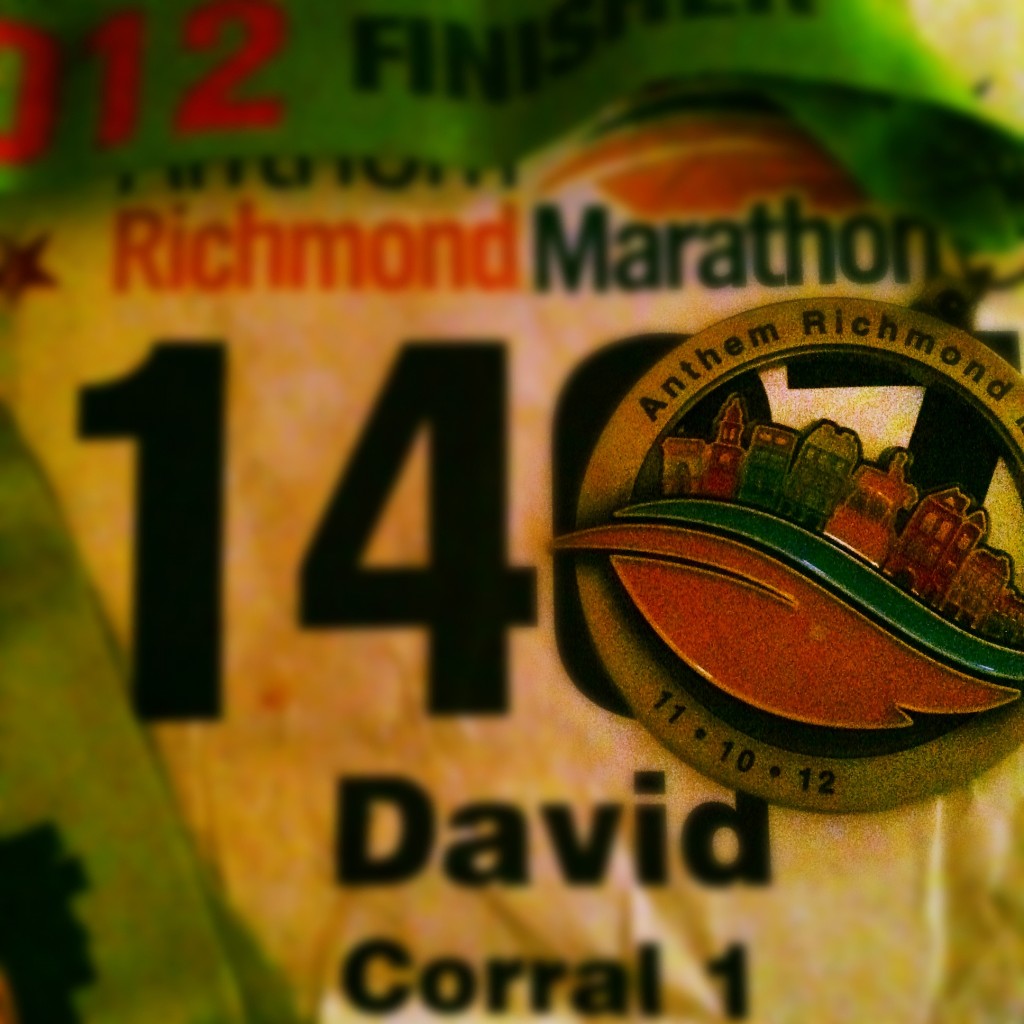 Richmond Marathon medal