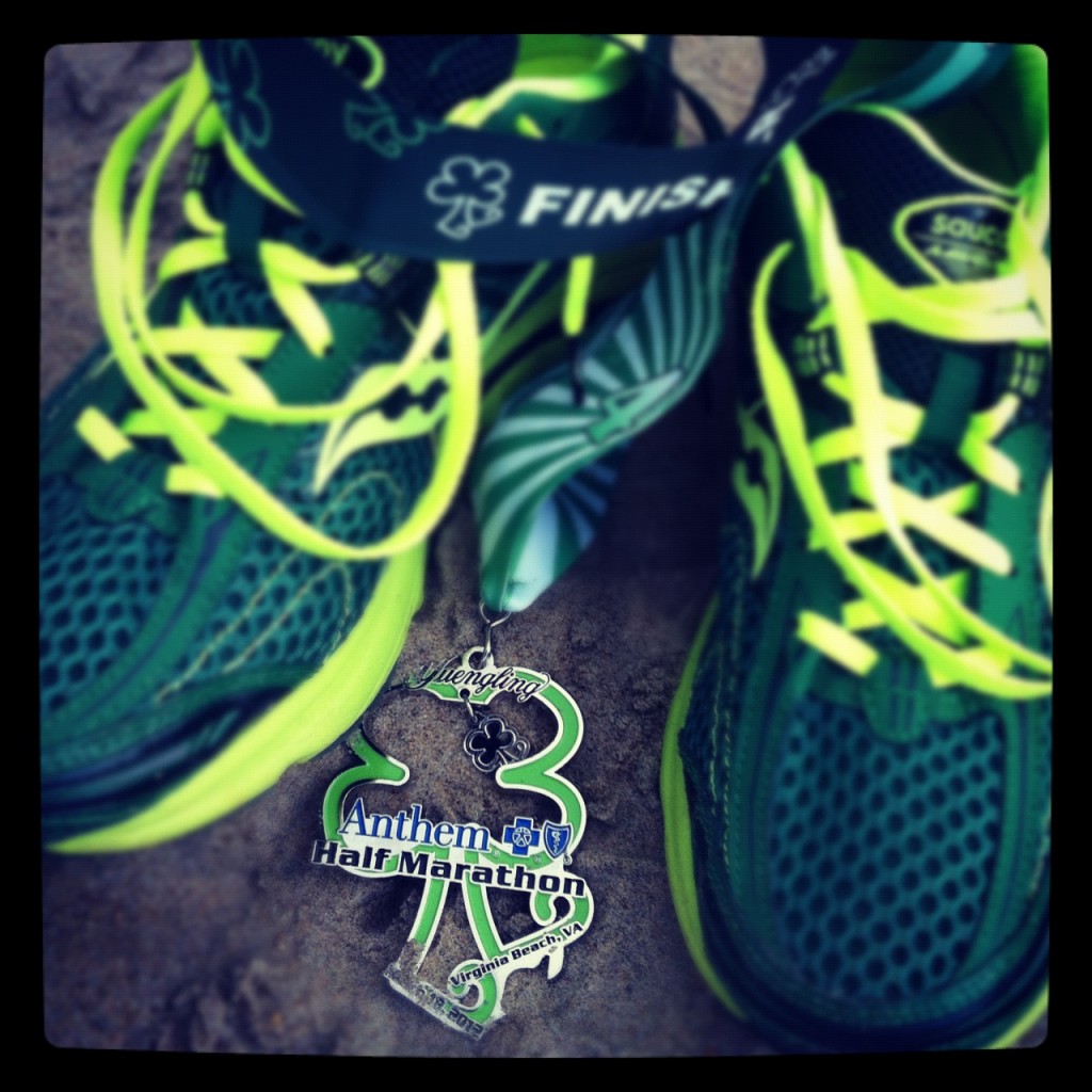 Shamrock Half Marathon medal
