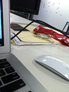 Walt Disney World medal at work