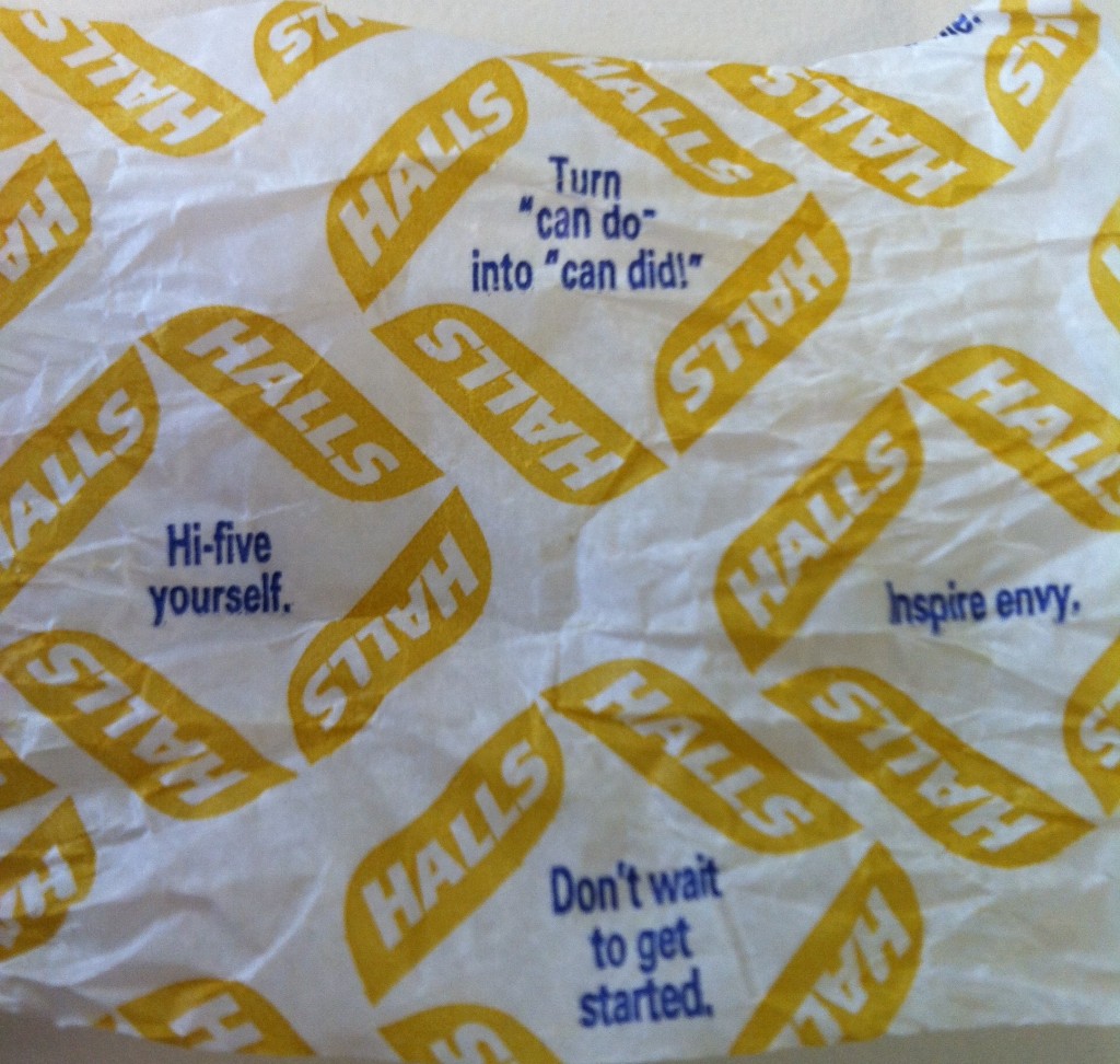 Halls wrapper