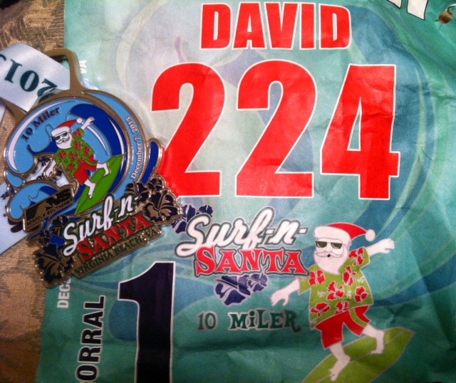 2013 Surf n Santa 10 Miler