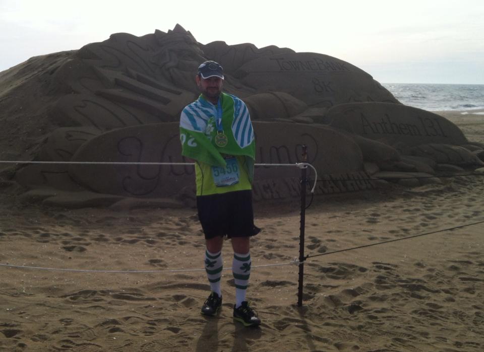 Shamrock Half Marathon finish