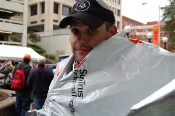 After my first marathon -- the Richmond Marathon --&nbsp;in November 2007.