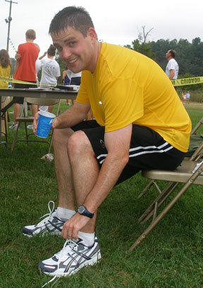 My first half marathon in summer 2006 in Lynchburg, Virginia. &nbsp;This was actually meant to be an easy training run for the Virginia Ten Miler, which is below.&nbsp;