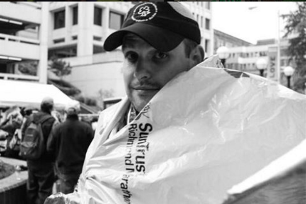 Just after my first marathon - the Richmond Marathon - in 2007.