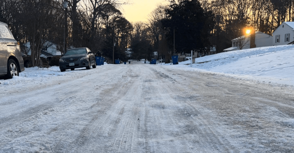 February snow in Virginia